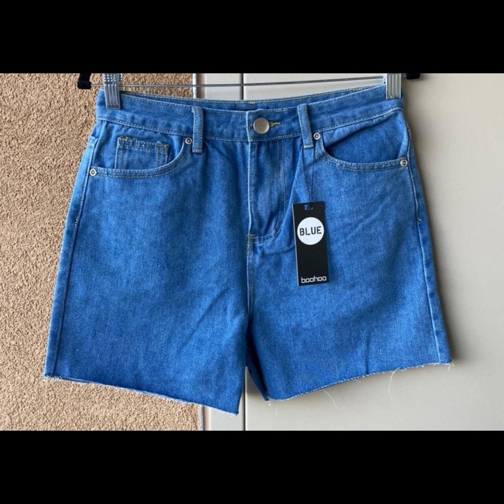 High waisted dad shorts